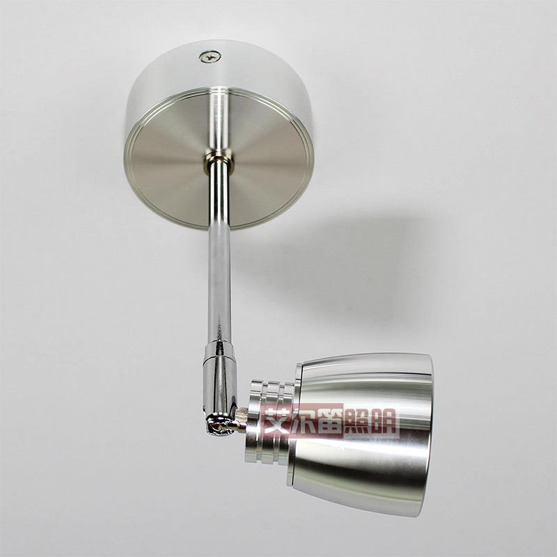 长杆明装射灯背景墙灯聚光灯万向 LED射灯3w客厅电视墙壁照画 画 - 图0