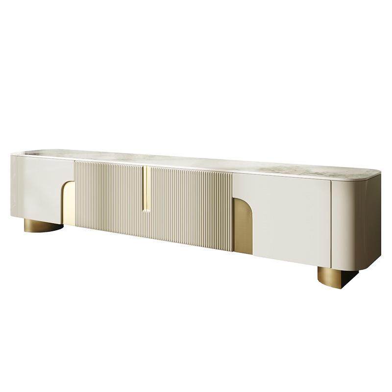 轻奢岩板电视柜茶几客厅后现代简约白色小户型不锈钢储物地柜组合,淘宝优惠券,粉丝福利购,淘宝优惠卷