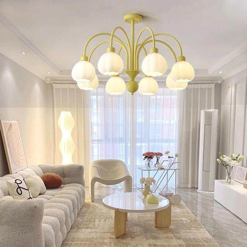 法式灯奶油南瓜客厅灯简约现代大气吊灯中古卧室灯餐厅田园意式灯,淘宝优惠券,粉丝福利购,淘宝优惠卷
