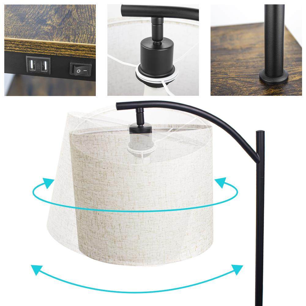 热销布罩落地灯置物架灯书架物品摆放落地灯usb插头床头灯,淘宝优惠券,粉丝福利购,淘宝优惠卷