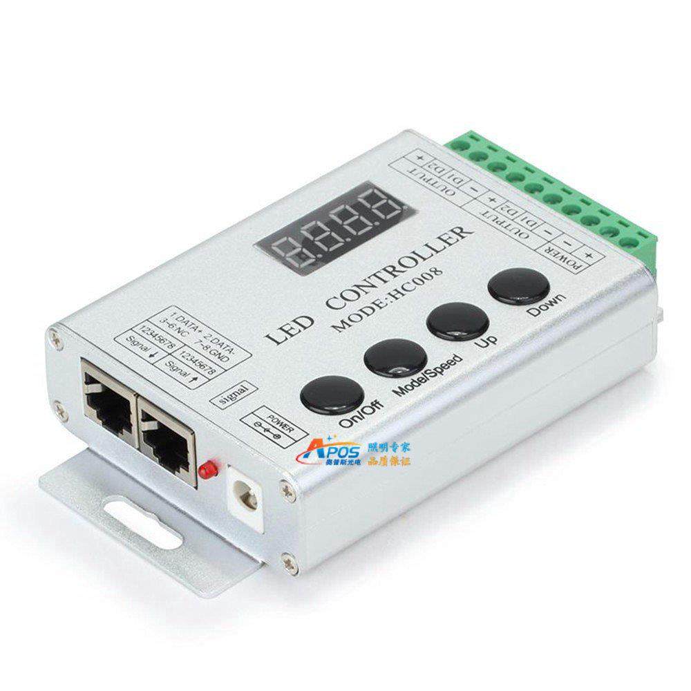 铝壳HC008幻彩灯带灯条控制器2811IC2812IC追逐跑马全彩RGB控制器,淘宝优惠券,粉丝福利购,淘宝优惠卷