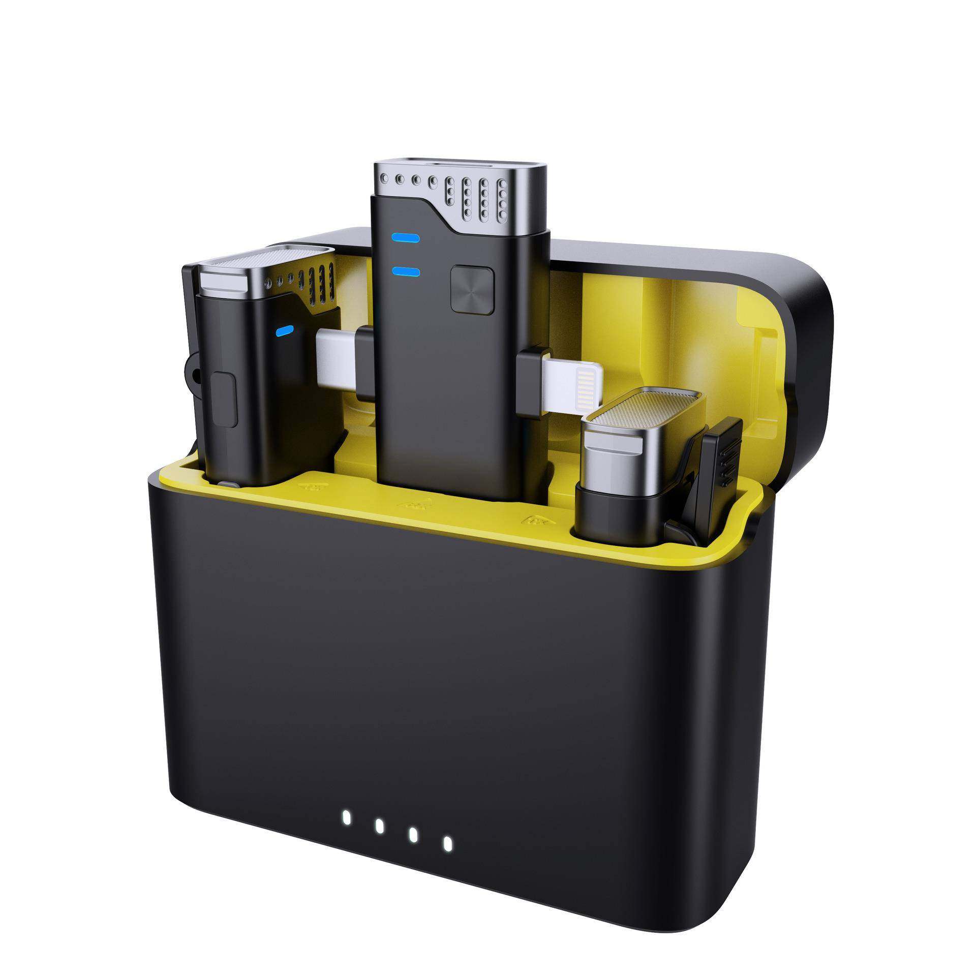 J40无线领夹麦克风一拖二带充电仓降噪续航话筒,淘宝优惠券,粉丝福利购,淘宝优惠卷