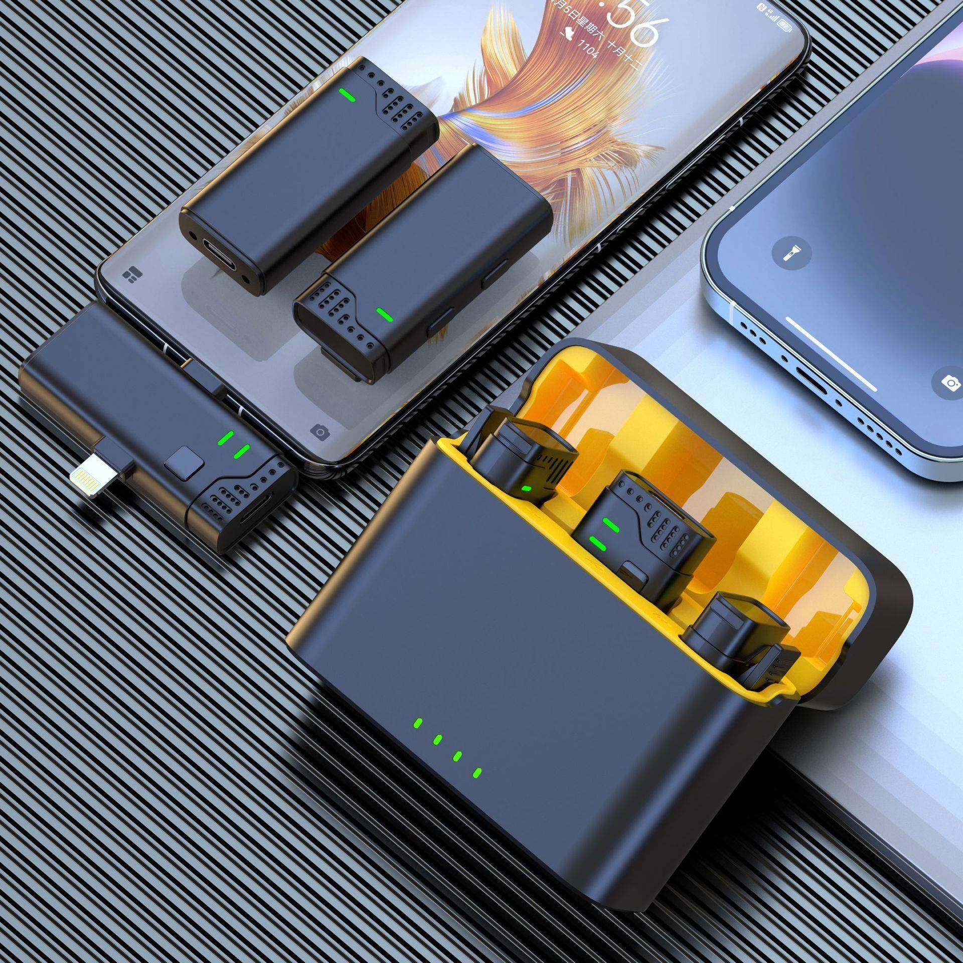 J40无线领夹麦克风一拖二带充电仓降噪续航话筒,淘宝优惠券,粉丝福利购,淘宝优惠卷