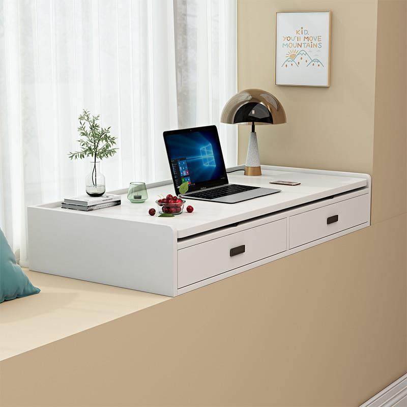 飘窗桌可伸缩书桌收纳柜一体家用卧室抽拉式学习写字桌储物柜,淘宝优惠券,粉丝福利购,淘宝优惠卷