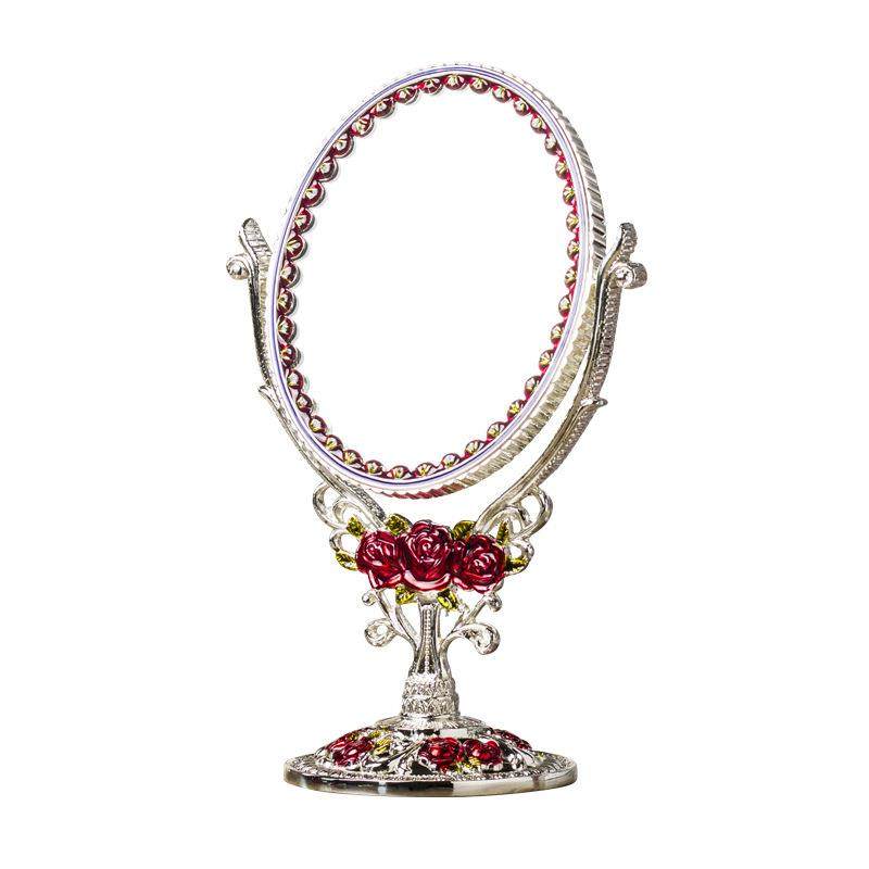 大号轻奢台式化妆镜子桌面摆件梳妆镜浴室镜旋转镜子宿舍家用,淘宝优惠券,粉丝福利购,淘宝优惠卷