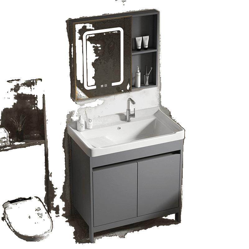 落地式洗衣柜组合太空铝陶瓷一体洗手台盆阳台室外带搓衣板洗衣池,淘宝优惠券,粉丝福利购,淘宝优惠卷