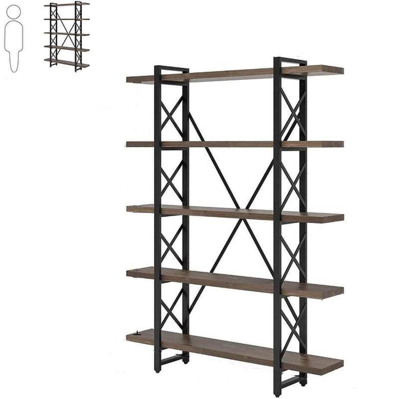 美式置物架落地式花架复古书架客厅铁艺收纳架实木简约搁板展示架,淘宝优惠券,粉丝福利购,淘宝优惠卷