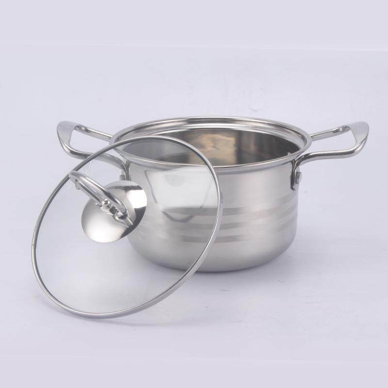 RF无磁银彩4件套锅钢把实心手柄单底汤锅出口套装不锈钢锅具,淘宝优惠券,粉丝福利购,淘宝优惠卷