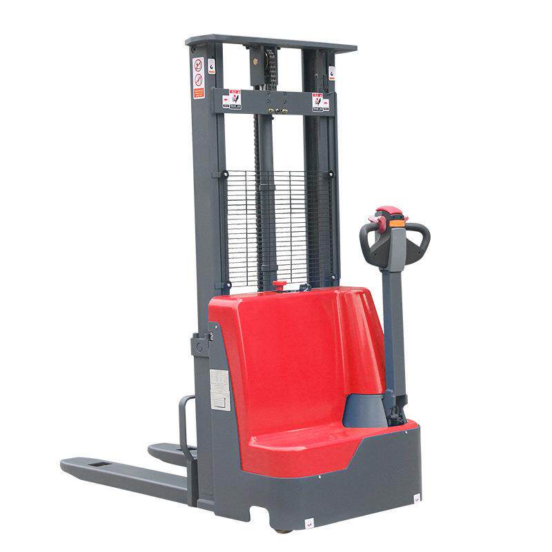 Fully automatic walking stacker hydraulic pallet stacker small lift truck walking electric forklift