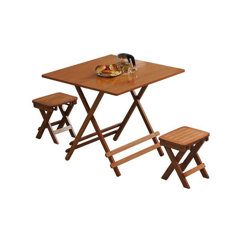 折叠桌餐桌椅组合便携竹实木吃饭方圆桌子现代简约家用休闲,淘宝优惠券,粉丝福利购,淘宝优惠卷