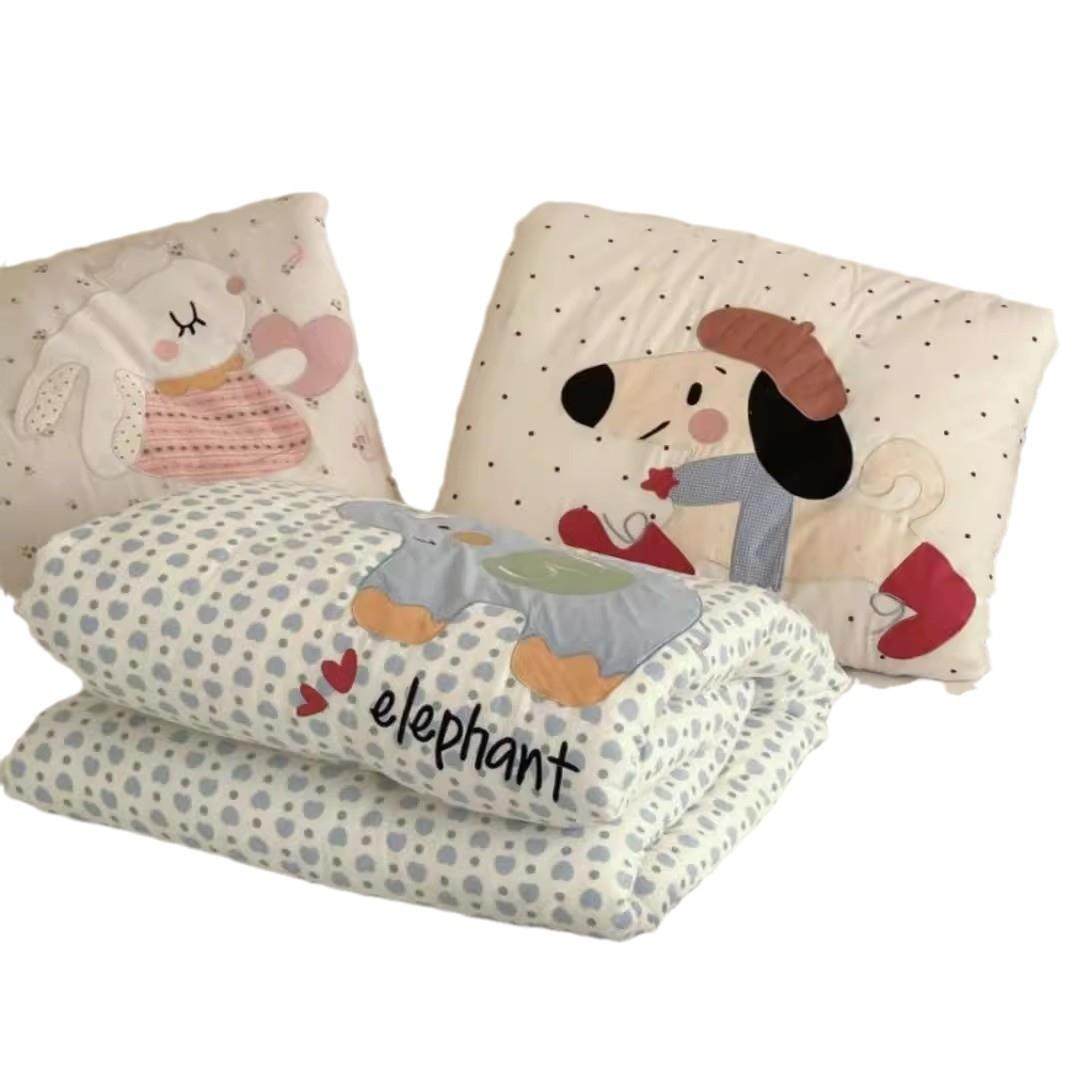 全棉a类双层纱冬季豆豆被加厚保暖儿童冬被可机洗宝宝被子秋冬款+,淘宝优惠券,粉丝福利购,淘宝优惠卷