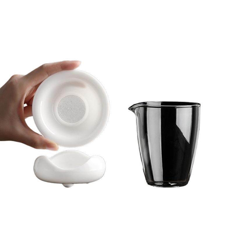 玻璃公道杯一体茶漏套装耐热透明泡茶杯过滤功夫分新品,淘宝优惠券,粉丝福利购,淘宝优惠卷