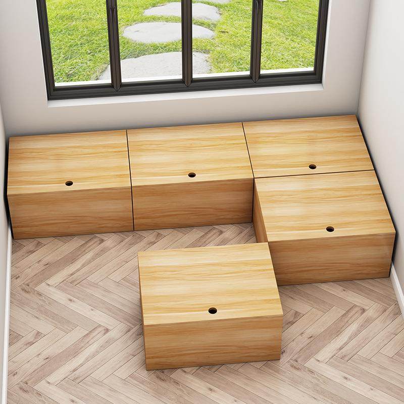 实木飘窗柜落地收纳家用可坐榻榻米卧室储物上开门地柜魔方矮柜子,淘宝优惠券,粉丝福利购,淘宝优惠卷