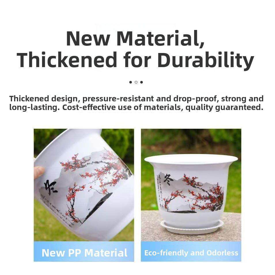 【834卖爆瞭】春秋冬23口18高高彷陶瓷档树脂花盆加夏厚径长寿抗,淘宝优惠券,粉丝福利购,淘宝优惠卷