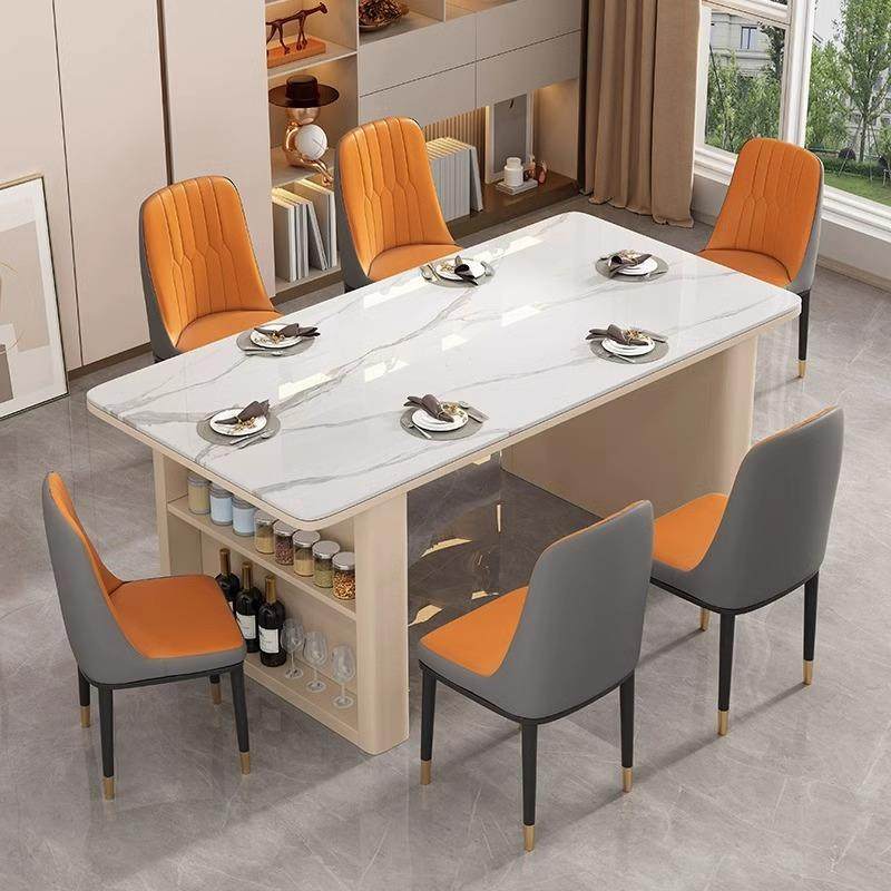 轻奢岩板茶桌椅岛台餐桌组合现代简约多功能家用小茶台办公一体桌,淘宝优惠券,粉丝福利购,淘宝优惠卷