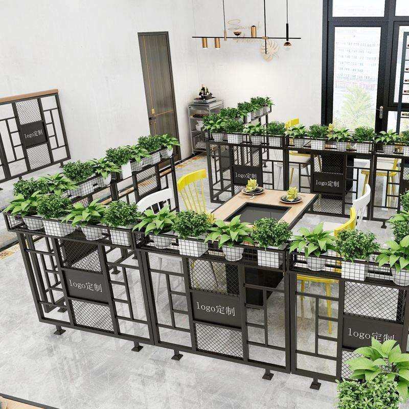 餐厅铁艺屏风隔断酒吧过道装饰护栏围栏奶茶吧饭店半截花架墙,淘宝优惠券,粉丝福利购,淘宝优惠卷