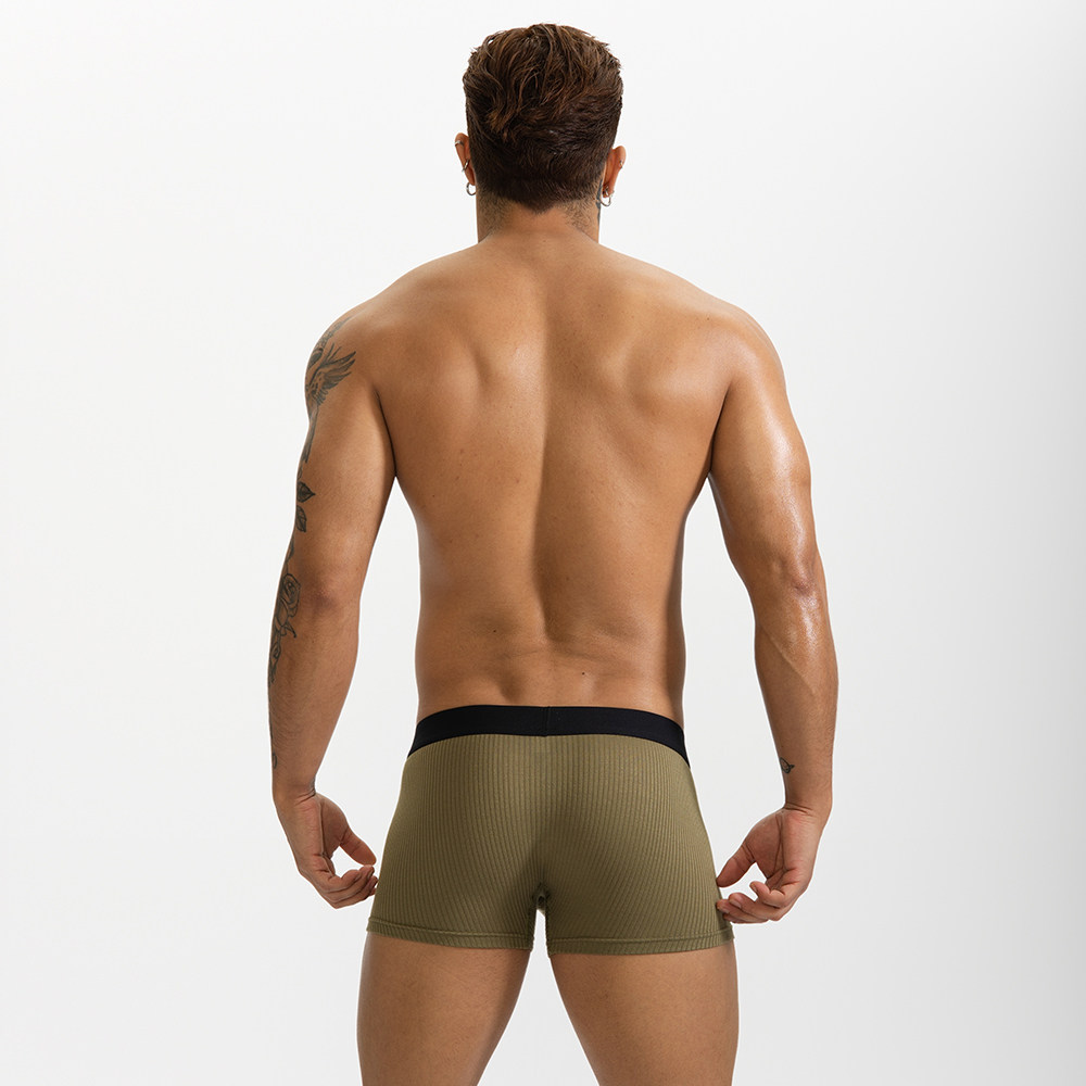 GTOPX MAN男士加大囊袋中腰螺纹U凸舒适平角裤 运动吸汗四角内裤,淘宝优惠券,粉丝福利购,淘宝优惠卷