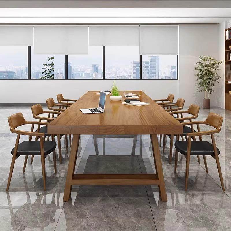 简约纯实木客厅大书桌商用会客厅长桌椅组合学习工作台会议桌办公,淘宝优惠券,粉丝福利购,淘宝优惠卷