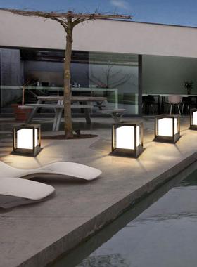 柱头灯户外防水门柱灯北欧现代简约庭院别墅围墙大门方形