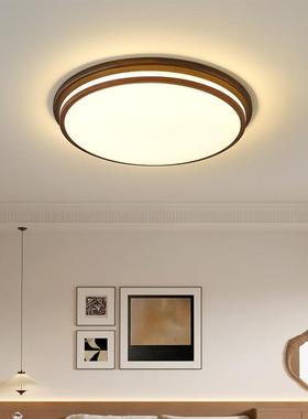 中古风高级感卧室吸顶灯中山家装灯饰简约创意奶油风主卧室房间灯