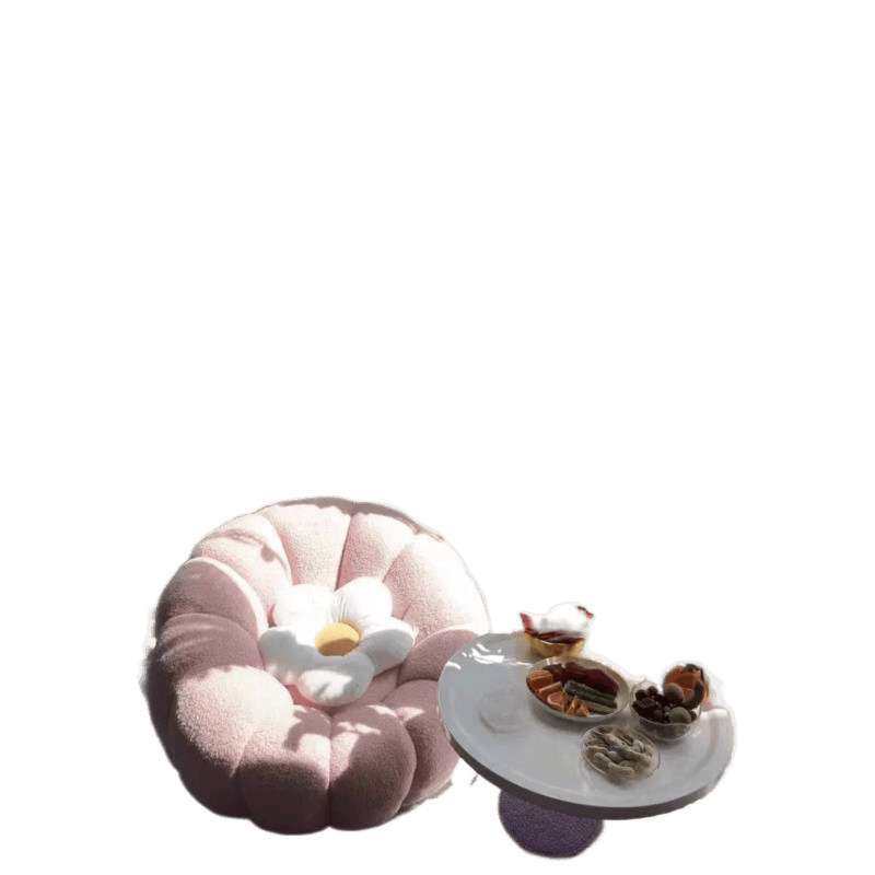 奶油旋转懒人南瓜椅手榻榻米客厅休闲椅单人沙发可躺可睡卧室双人,淘宝优惠券,粉丝福利购,淘宝优惠卷