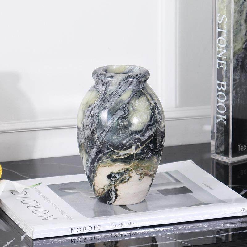 天然大理石轻奢风花瓶新中式样板间别墅书房装饰展示柜摆件,淘宝优惠券,粉丝福利购,淘宝优惠卷