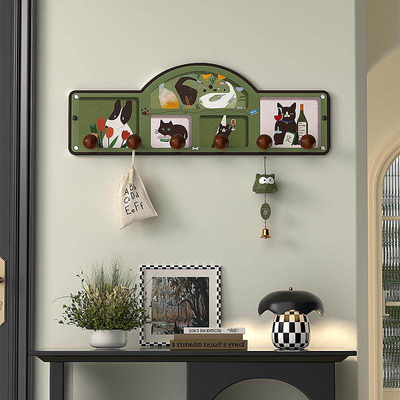 中古风装饰画挂钩客厅墙上免打孔置物挂架打印画芯森系插画挂衣钩,淘宝优惠券,粉丝福利购,淘宝优惠卷