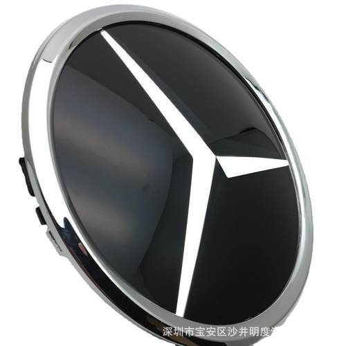 适用奔驰新C级镜面大标实心中网车标A/B/C/E/S/GLK/ML/cla镜面标 - 图3