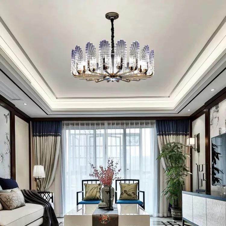 北欧轻奢后现代吊灯创意孔雀羽水晶吊灯大气港式别墅客厅餐厅灯饰,淘宝优惠券,粉丝福利购,淘宝优惠卷