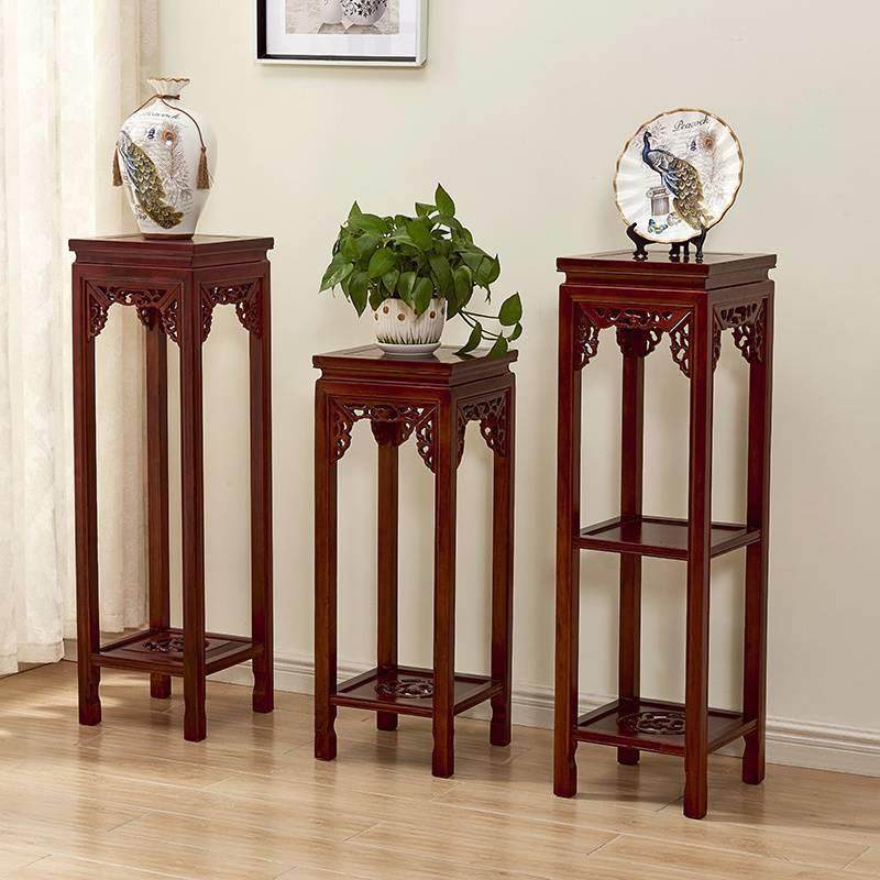 客厅花架实木中式榆木仿古花架子多层室内绿萝盆景方,淘宝优惠券,粉丝福利购,淘宝优惠卷