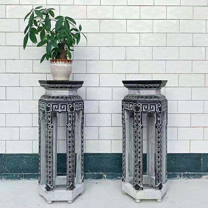 石雕中式花架盆景台石头花台仿古花盆架底座庭院户外落地架子摆件,淘宝优惠券,粉丝福利购,淘宝优惠卷
