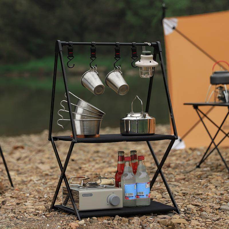 户外露营多层置物架铝合金折叠收纳架储物架自驾游野营便携晾衣架,淘宝优惠券,粉丝福利购,淘宝优惠卷