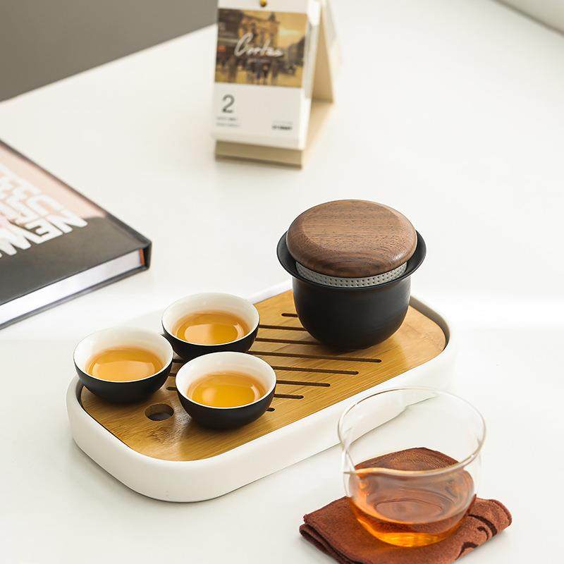 旅行茶具便携快客杯陶瓷茶具露营茶具功夫泡茶套装家用套装送礼伴,淘宝优惠券,粉丝福利购,淘宝优惠卷