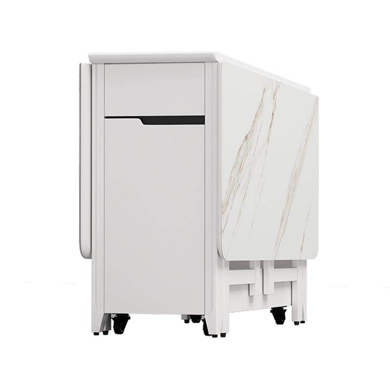 志光多功能折叠岩板餐桌带电磁炉家用餐桌椅组合小户型伸缩桌子,淘宝优惠券,粉丝福利购,淘宝优惠卷