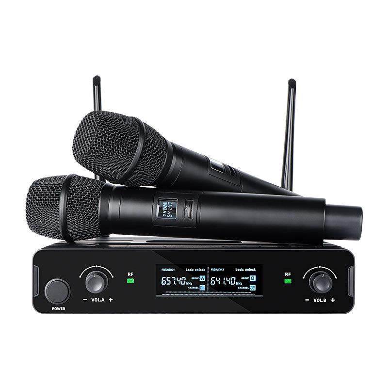 专业一拖二无线麦克风手持话筒K歌舞台演出家庭KTV爆款,淘宝优惠券,粉丝福利购,淘宝优惠卷