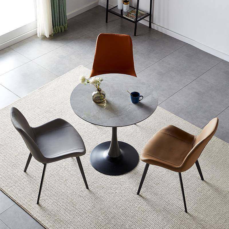 8V岩板圆桌接待洽谈桌椅组合办公室圆形洽谈桌小圆桌子阳台休闲桌,淘宝优惠券,粉丝福利购,淘宝优惠卷