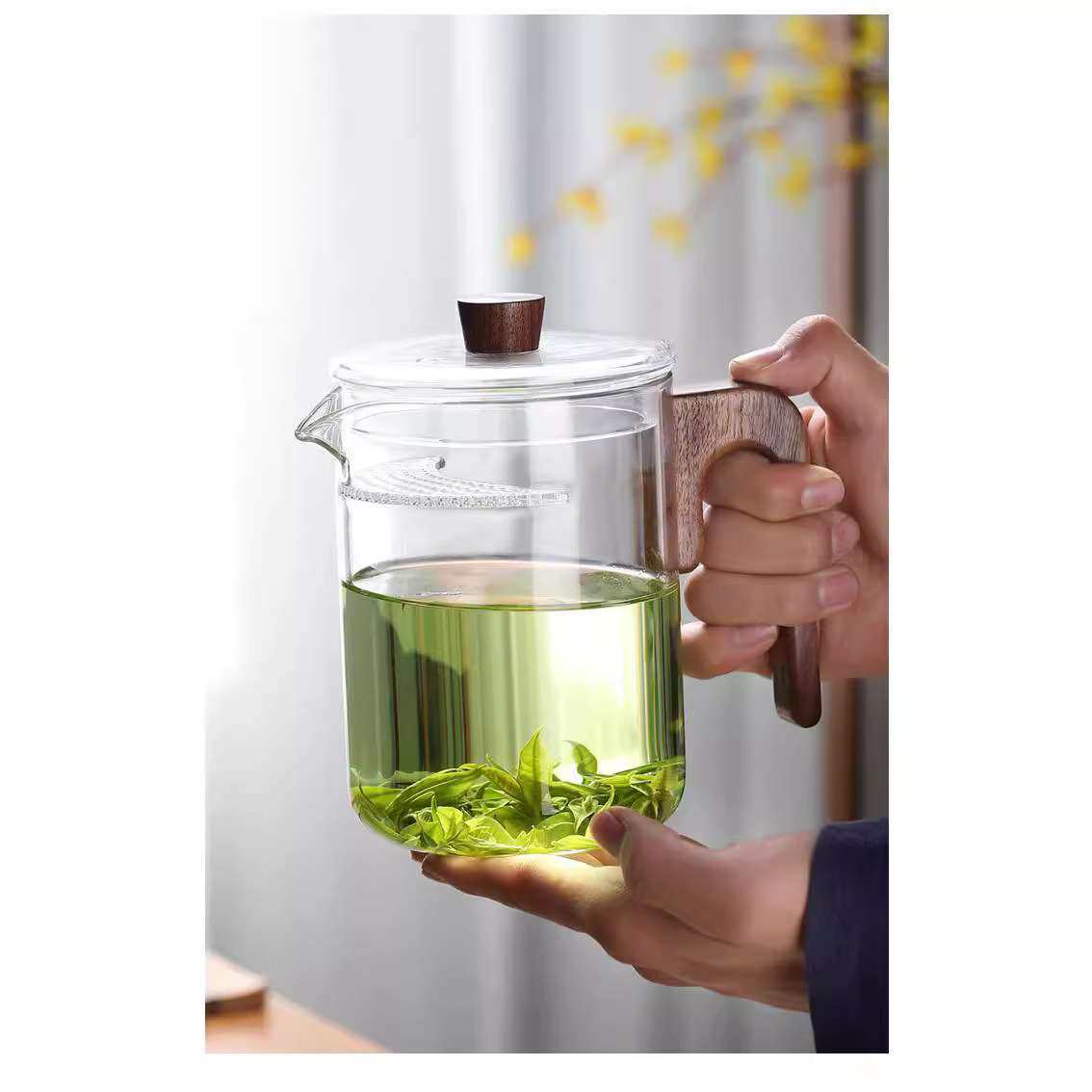 玻璃公道杯加厚分茶器茶水分离月牙杯过滤绿茶杯茶漏一体泡茶杯,淘宝优惠券,粉丝福利购,淘宝优惠卷