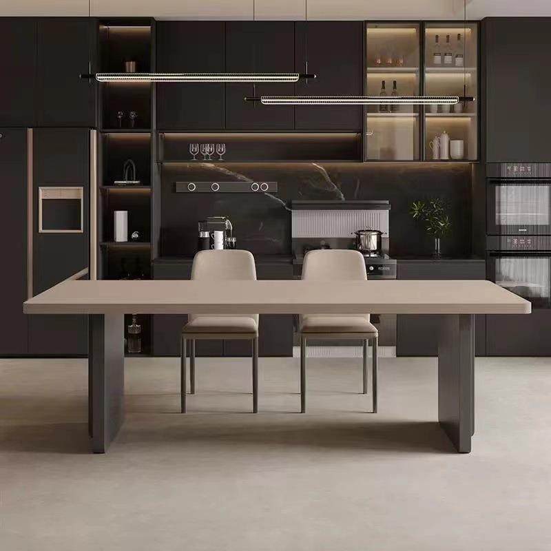 大户型餐桌家用轻奢合意椅式风组极岩简板餐桌长方形83367简约现,淘宝优惠券,粉丝福利购,淘宝优惠卷