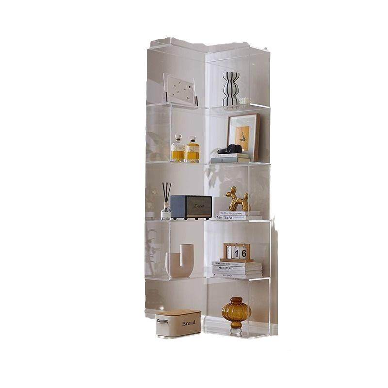 亚克力置物物架落地转角角书柜简收纳储物柜PSB墙置约柜客厅家用,淘宝优惠券,粉丝福利购,淘宝优惠卷