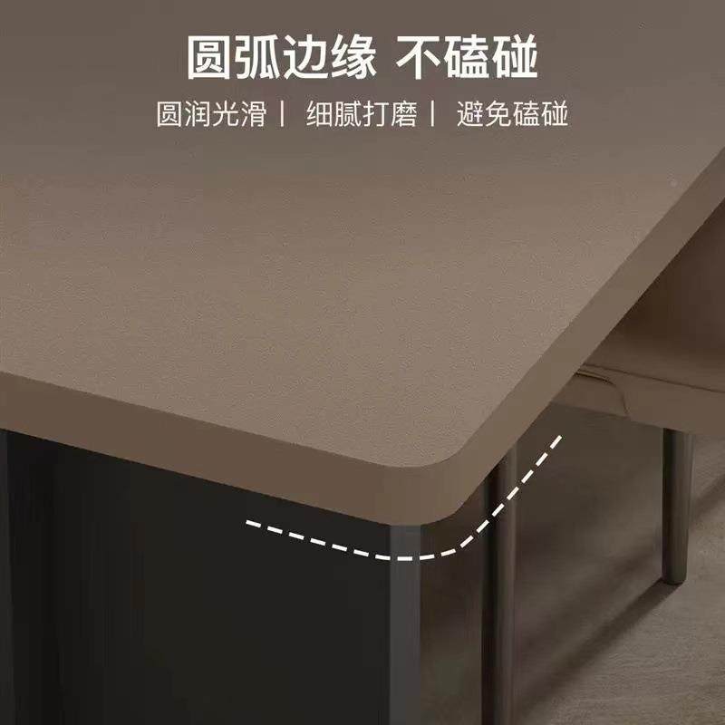 大户型餐桌家用轻奢合意椅式风组极岩简板餐桌长方形83367简约现,淘宝优惠券,粉丝福利购,淘宝优惠卷