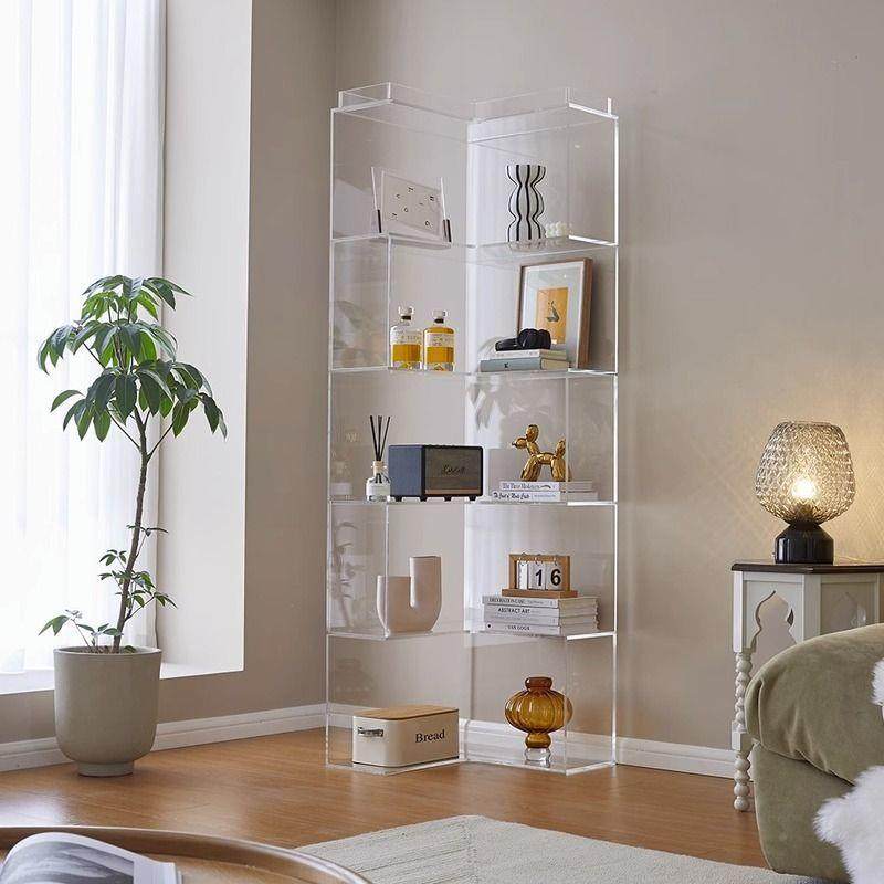 亚克力置物物架落地转角角书柜简收纳储物柜PSB墙置约柜客厅家用,淘宝优惠券,粉丝福利购,淘宝优惠卷
