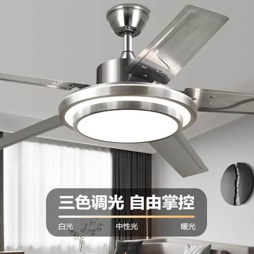 吊灯扇大风力灯超静音餐厅带风扇505客厅一灯体灯风扇带吊扇铁叶 - 图2