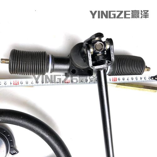 改装四轮电动车配件自制沙滩车卡丁车32CM金属方向机方向盘转向球 - 图0