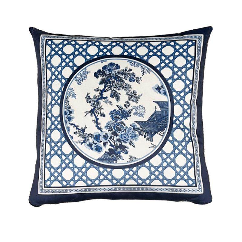 满座法式蓝青花瓷抱枕被二合一中式客厅高级感两用靠枕毯子多功能,淘宝优惠券,粉丝福利购,淘宝优惠卷