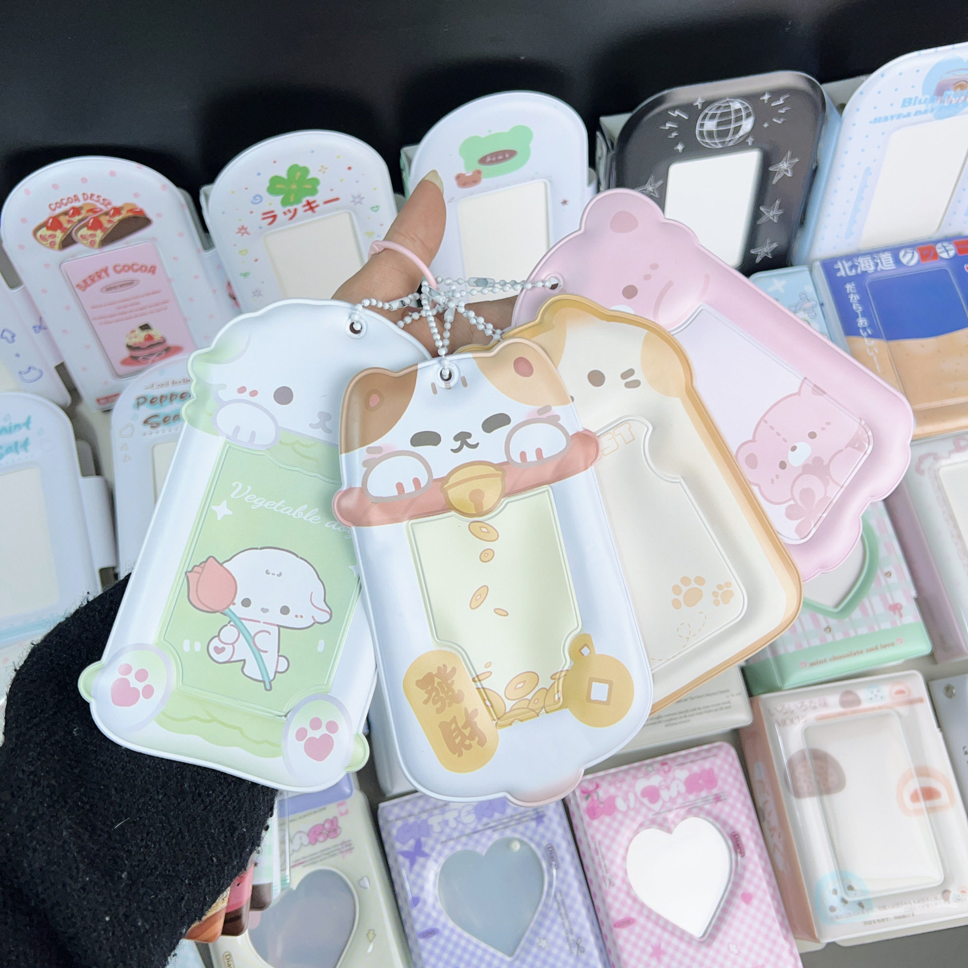 卡套挂件爱豆3寸证件卡kpop明星小卡PVC保护套展示套支持定制订做带挂绳校牌工厂牌钥匙扣卡套一体 - 图2