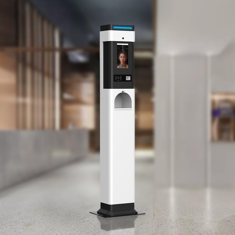 8-inch face recognition body temperature security inspection access control and attendance machine non-contact automatic disinfection non-contact temperature measurement