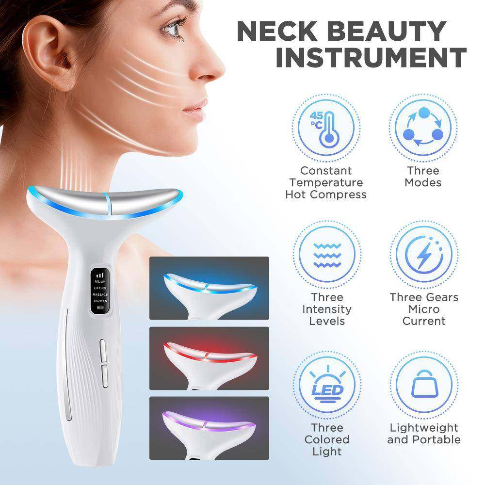 25私模微电流美颈仪家用脸部颈部震动按摩美容仪彩光脸部导入仪,淘宝优惠券,粉丝福利购,淘宝优惠卷