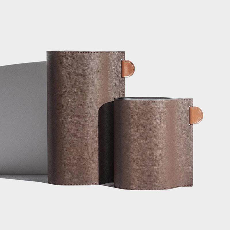 现代简约金属马毛皮革创意艺术花器花瓶摆件桌面客厅装饰品样板间,淘宝优惠券,粉丝福利购,淘宝优惠卷