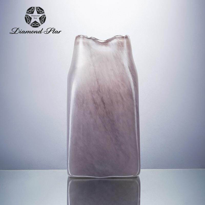 钻石星粉瓷玻璃花瓶高级感复古水培插花器高颜值软装摆件花瓶,淘宝优惠券,粉丝福利购,淘宝优惠卷