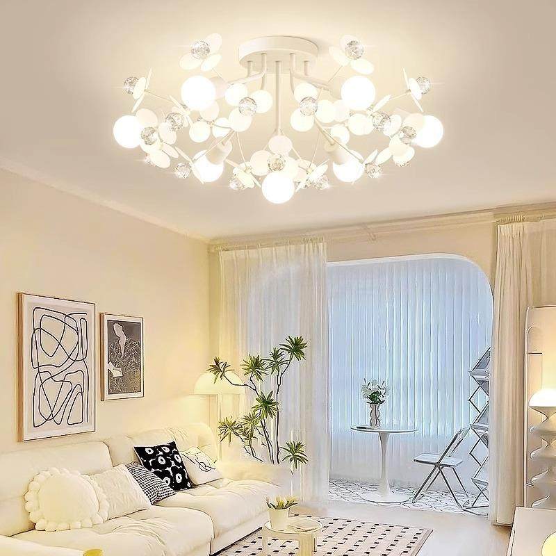 奶油风客厅主灯吊灯大厅餐厅主卧室吸顶灯具现代简约大气创意艺术,淘宝优惠券,粉丝福利购,淘宝优惠卷